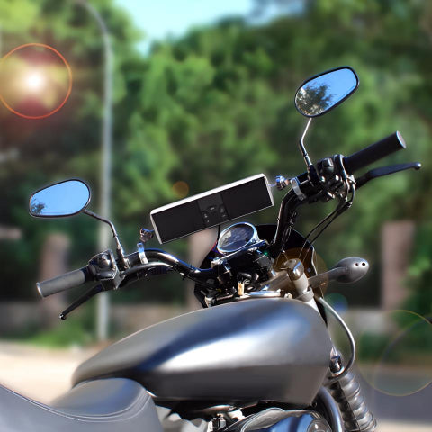 Smart Motorcycle Speaker – Handlebar Mount and Powerful Sound
