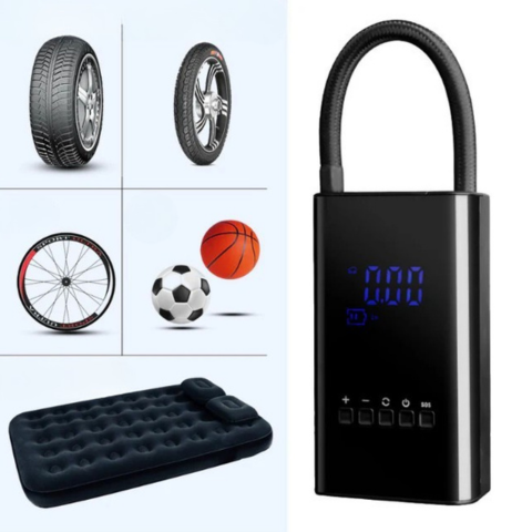 Mini Compresseur Portable – Affichage LED Et Pression Réglable