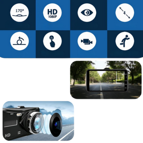 Dashcam Anteriore e Posteriore — Registrazioni Chiare e Precise