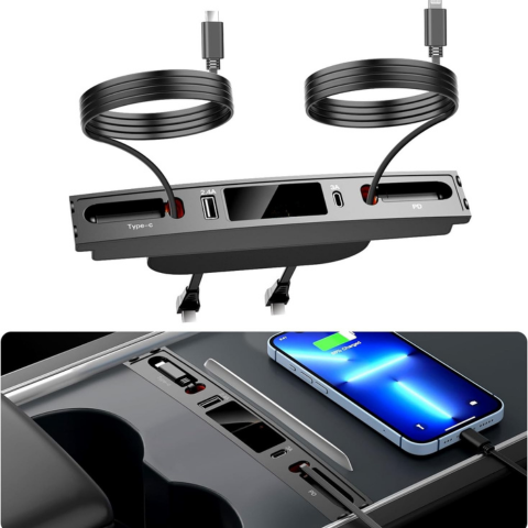 Chargeur Voiture Pour Tesla Model 3/Y (2021-2023) — Rapide Et Pratique