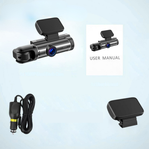 Inbyggd Kamera Bil — Dubbel Framsidan Kamera För Optimal Säkerhet