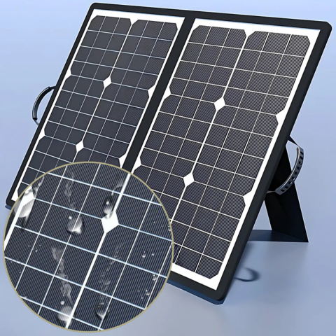 Draagbare Zonne-energie — Autonomie Tijdens Reizen En Kamperen