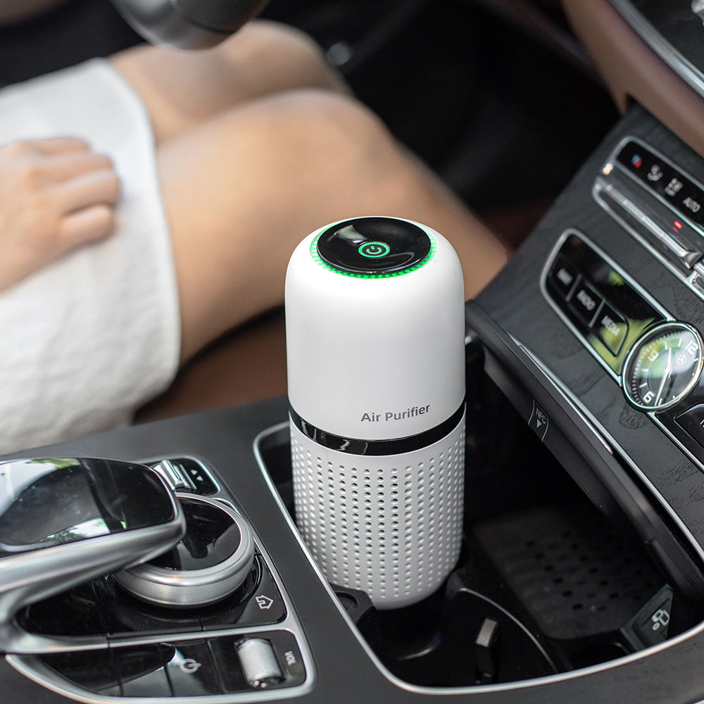 Portable Car Air Purifier – Silent Ionizer & USB Rechargeable