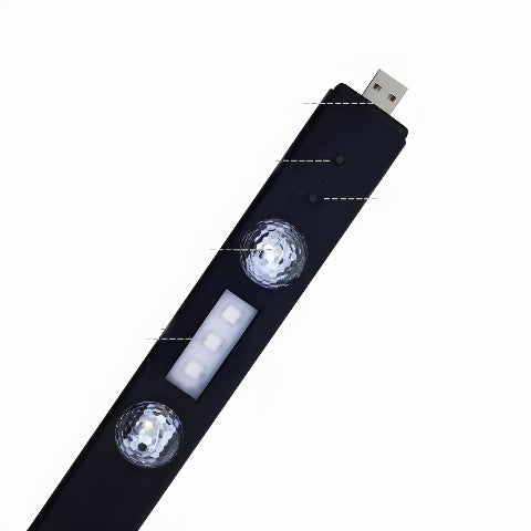 ワイヤレスLEDライト - スタイリッシュな車のインテリア