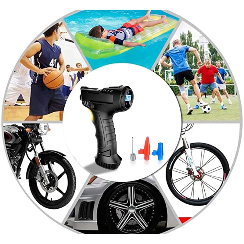 Portable Air Compressor 120W — Fast and Powerful Inflation 