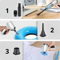 Aspirapolvere Portatile Senza Filo Auto – Potente, Leggero & Ricaricabile USB 