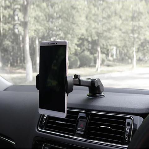 Zusammenklappbarer Telefonhalter für das Auto – Schnelle Installation und zuverlässiger Halt 