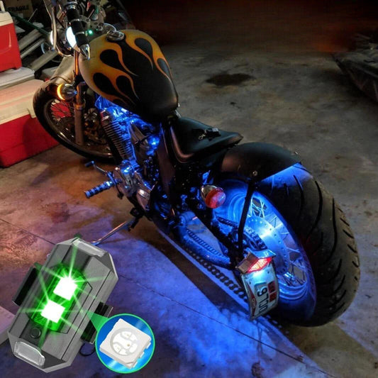 אורות LED נגד התנגשות לאופנוע – בטיחות וסגנון 