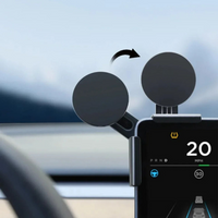 Phone Support For Tesla — Magnetic Mount And Wireless Charging 