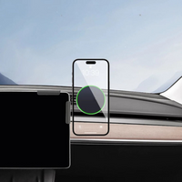 Phone Support For Tesla — Magnetic Mount And Wireless Charging 