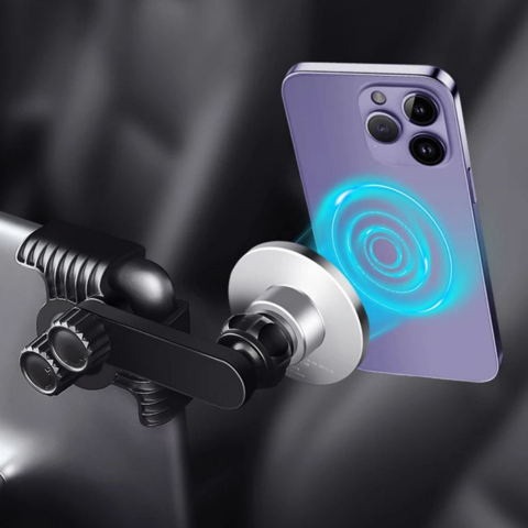 Phone Support For Tesla — Magnetic Mount And Wireless Charging 