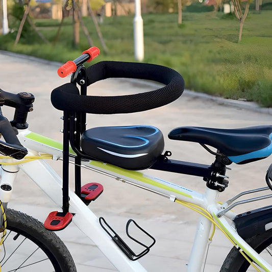 子供のための快適さと安定性 - フットレスト付き自転車シート 