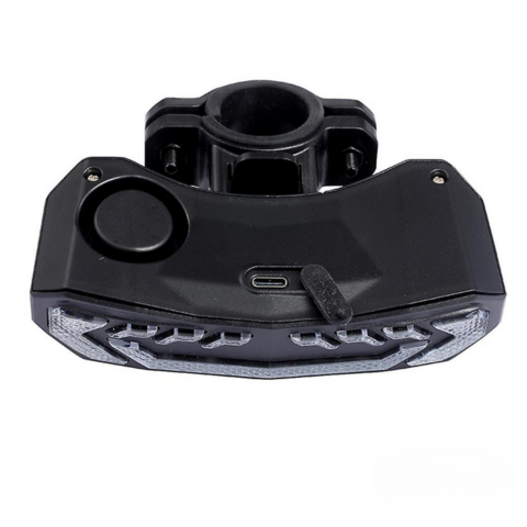 Multifunkčné zadné svetlo na bicykel - smerové svetlo, brzda a alarm