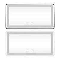 LED-spegel för solskydd i bilen – Justerbar och uppladdningsbar belysning 