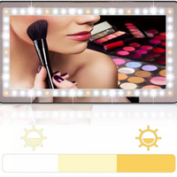 LED-spegel för solskydd i bilen – Justerbar och uppladdningsbar belysning 