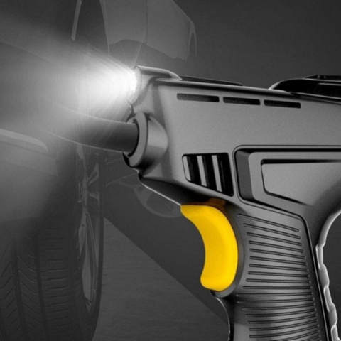 Tragbarer Luftkompressor — Intelligenter Luftpump mit LCD-Bildschirm 