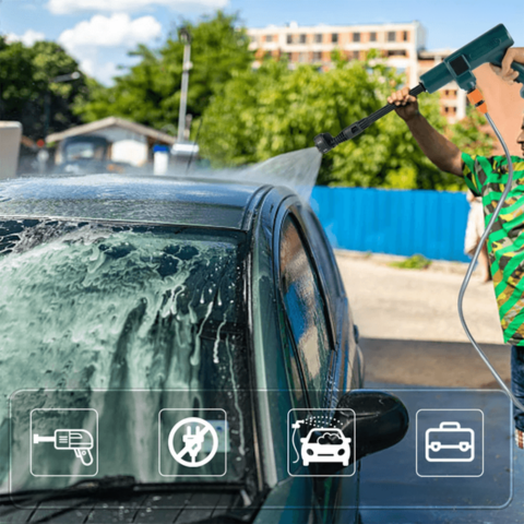 Limpiadora de alta presión sin cable - Potencia, movilidad y eficacia