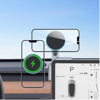 Phone Support For Tesla — Magnetic Mount And Wireless Charging 