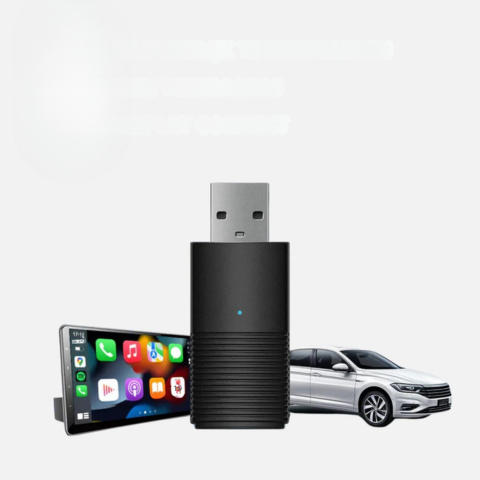 Vezeték nélküli CarPlay adapter — Kompatibilis iOS és Android Auto 