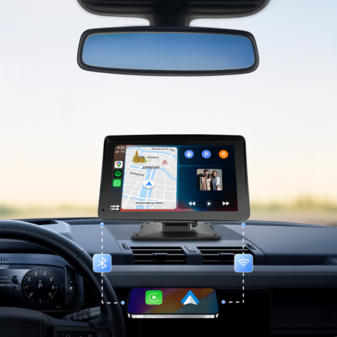 Multimedia-näyttö Auto — CarPlay & Android Auto langattomasti 