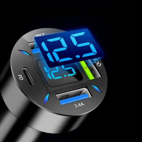 Universal Cigarette Lighter Charger and Multi-USB 