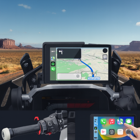 Motorr Navigationssystem — Einfache und multifunktionale Steuerung 
