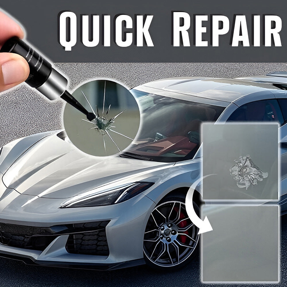 Repair glass cracks in just a few minutes 