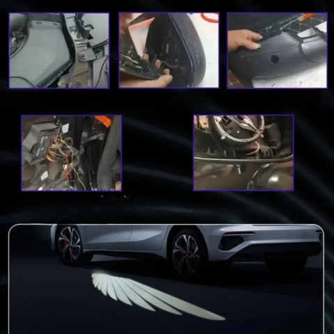 Svetlo na dverách auta Angel Wings - vizuálny efekt a jedinečný štýl