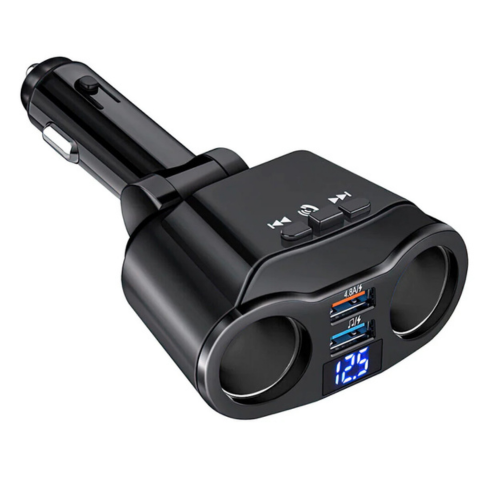 Auto Zigarettenanzünder-Adapter - Dual USB Port & Digital Display