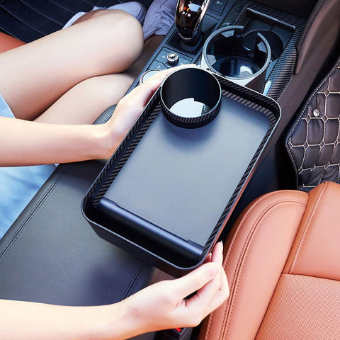 Supporto per Auto – Vassoio e Porta-Bicchieri Integrati 